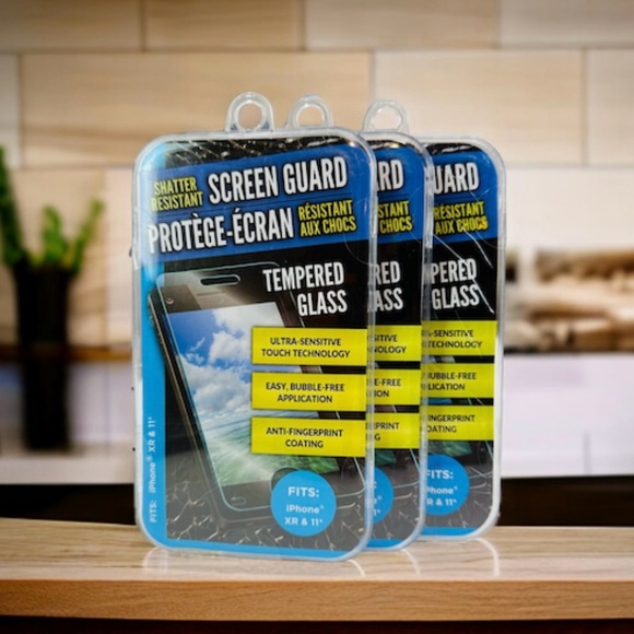 DTSC IMPORTS Other - 🎀 SHATTER RESISTANT SCREEN GUARD TEMPERED GLASS FITS IPHONE XR & 11 NEW (3 CT)
